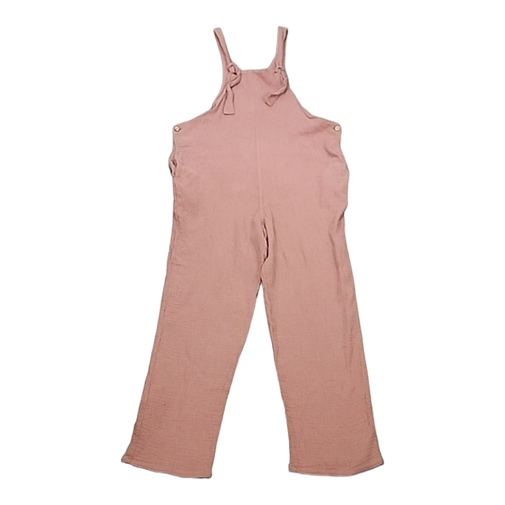 Fantastic Fawn 100% cotton gauzy overalls size L